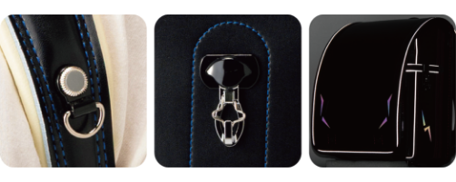 「取り付けフックや反射材」イメージ