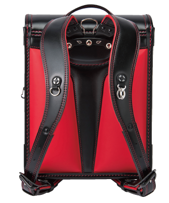 背面イメージ ブラック/カーマインレッド