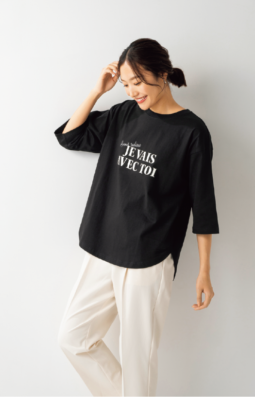 ヘビロテプリントT七分袖 イメージ画像