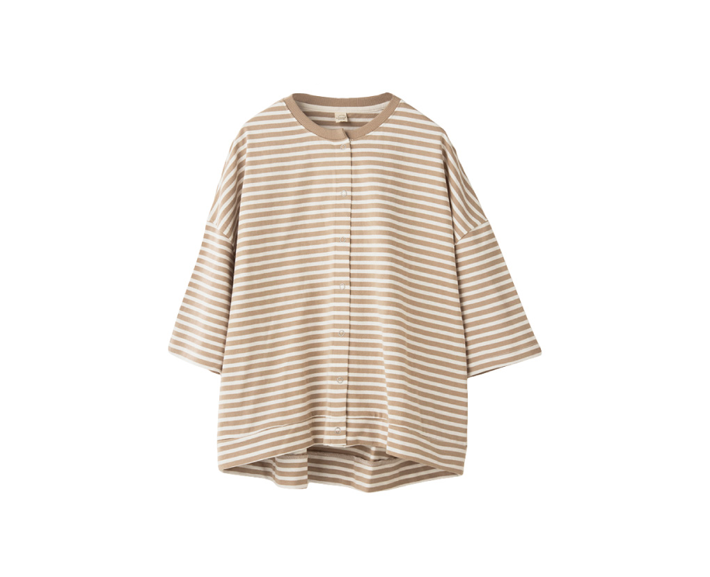 UVボーダーカーディガン