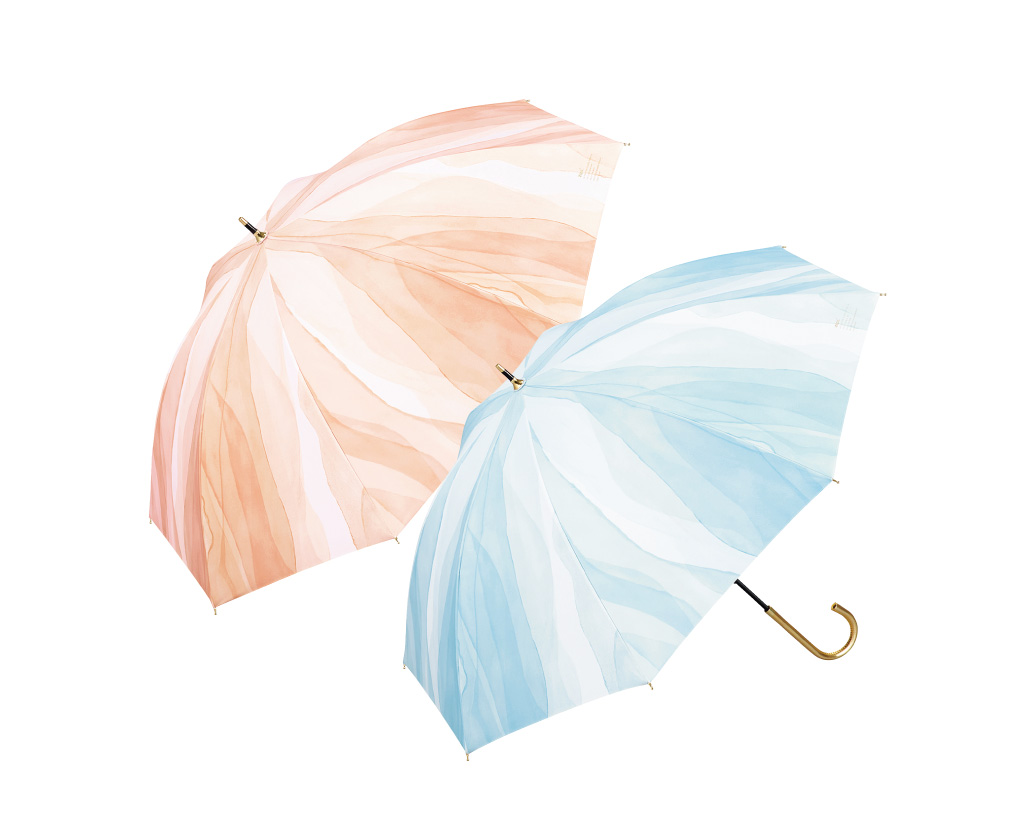 ウォーターペイント晴雨兼用パラソルロゴ