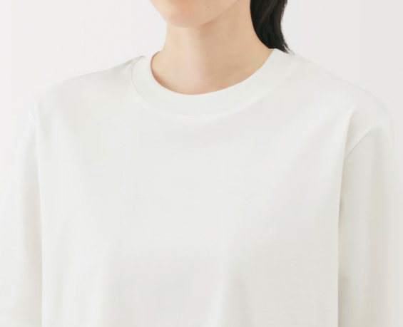 涼感UVカット クルーネックワイド半袖Tシャツ