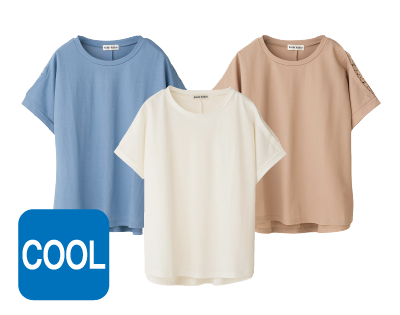 【婦人】接触冷感Tシャツ