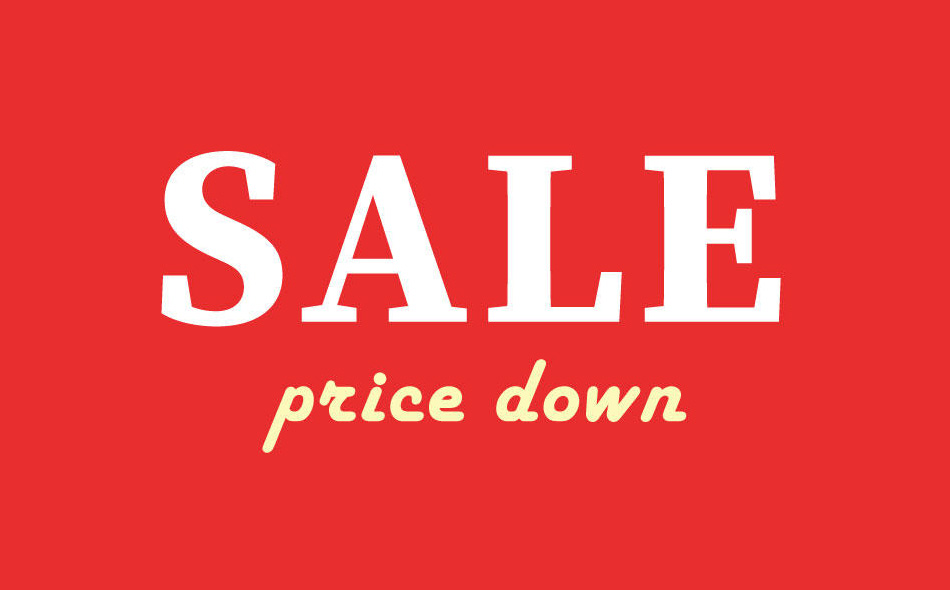 Sale price down