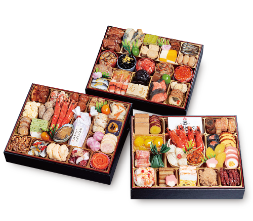 千賀屋 迎春おせち料理「千富士」三段重