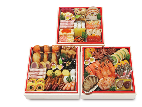 わらびの里 料亭の和洋風おせち 三段重