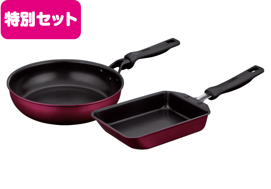 IH対応デュラブルコートフライパン2点セット