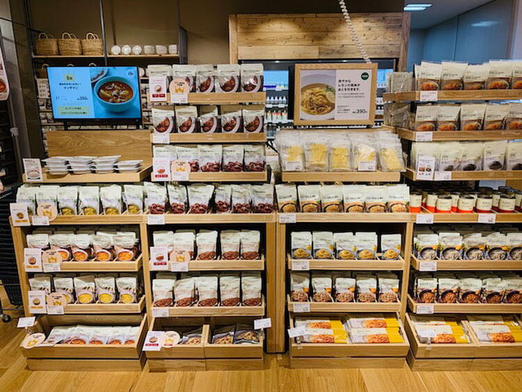 無印良品　食品コーナーの写真