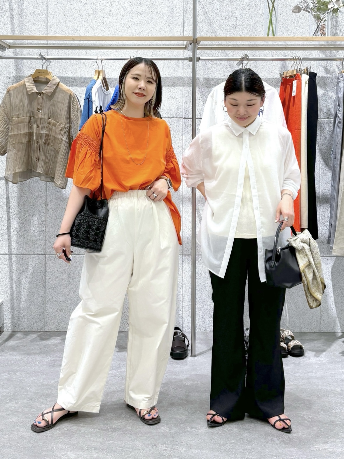 LEPSIM 〔今季〕デニムイージーパンツケミカルグレー 新品未使用未開封 LEPSIM ジーンズ デニム デニムパンツ カーブデニムパンツ