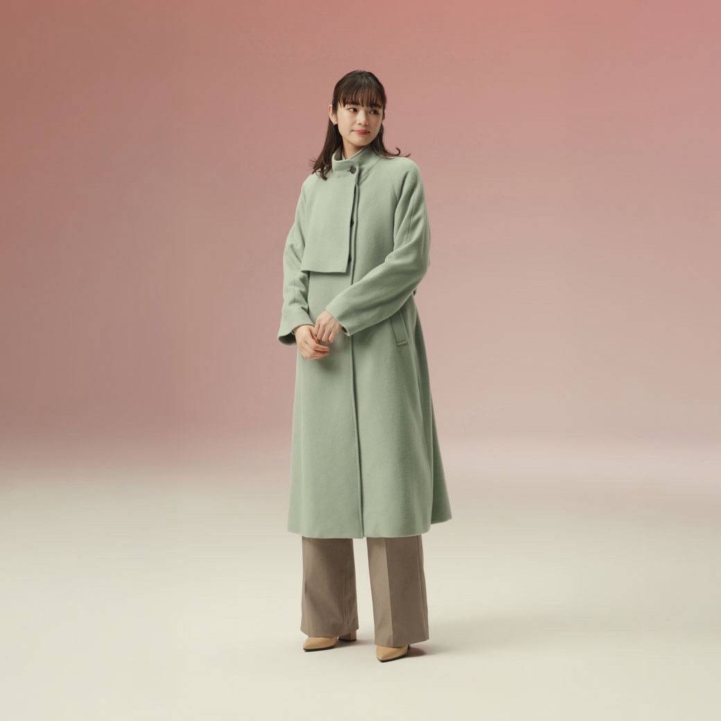 新作入荷！STAND-COLLAR ASYMMETRY COAT】｜スーツセレクト｜ショップ