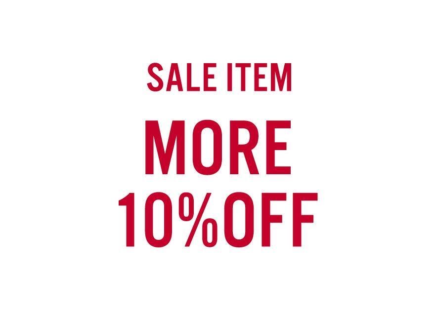 SALE ITEM ”MORE 10%OFF“｜メドック｜ショップニュース｜ゆめタウン