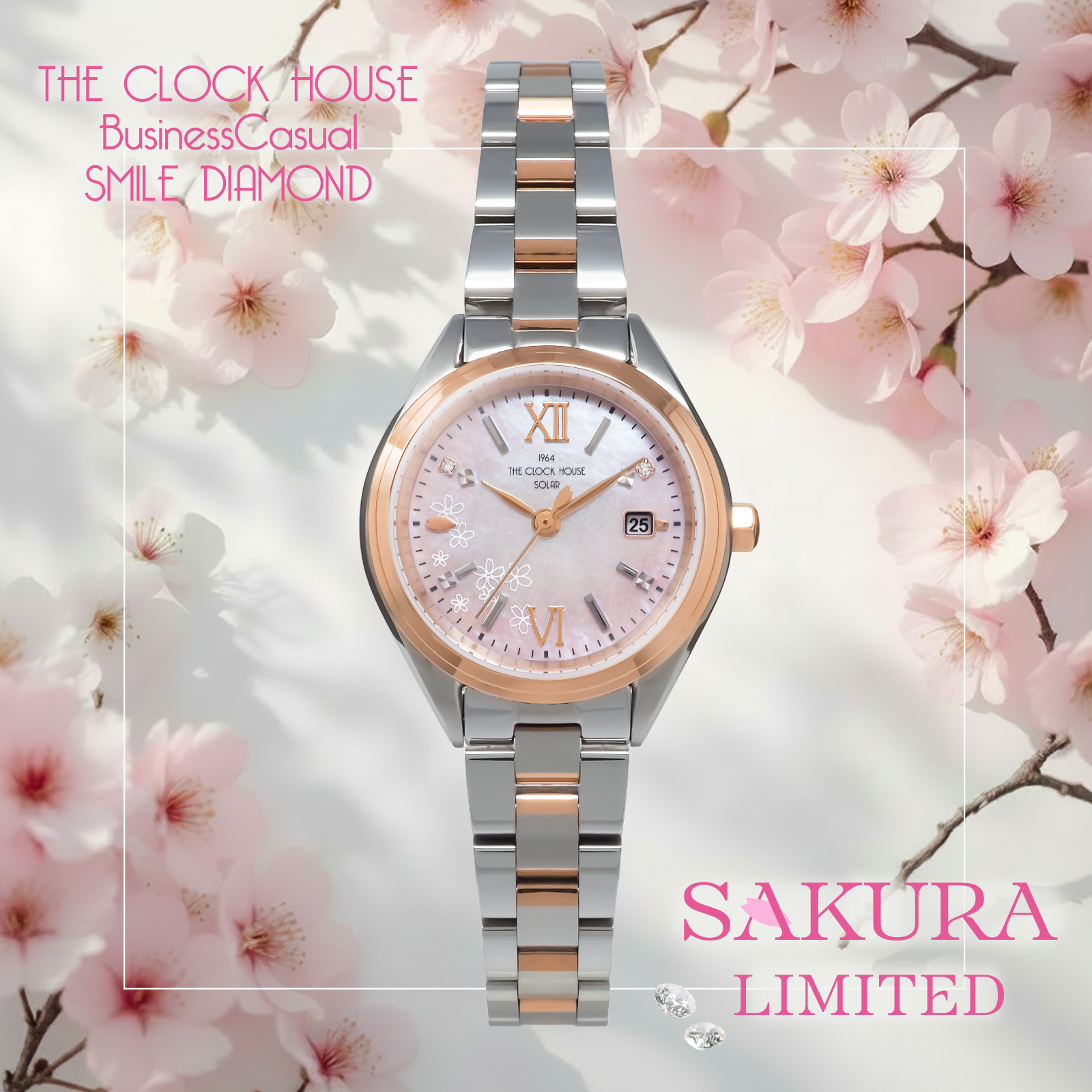 桜をモチーフにした THE CLOCK HOUSE 数量限定モデル｜THE CLOCK HOUSE