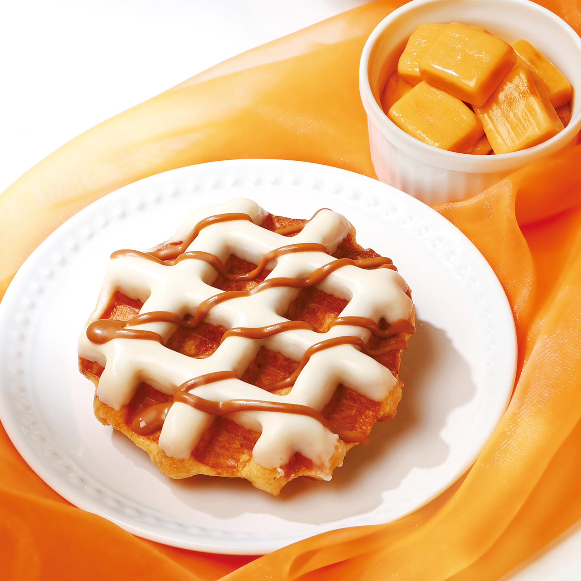 3月限定ワッフル「キャラメルミルク」販売！！｜マネケン｜ショップ