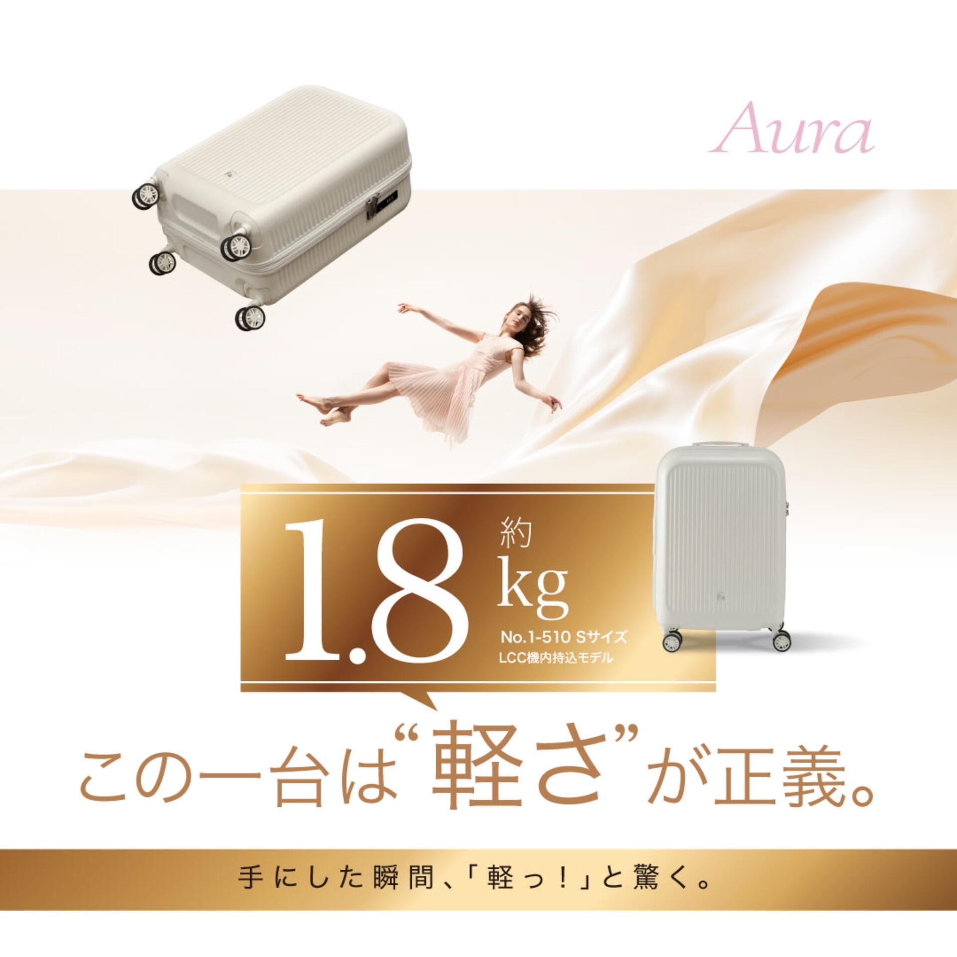 軽さを極めたスーツケース「Aura（アウラ）」｜グランサックス