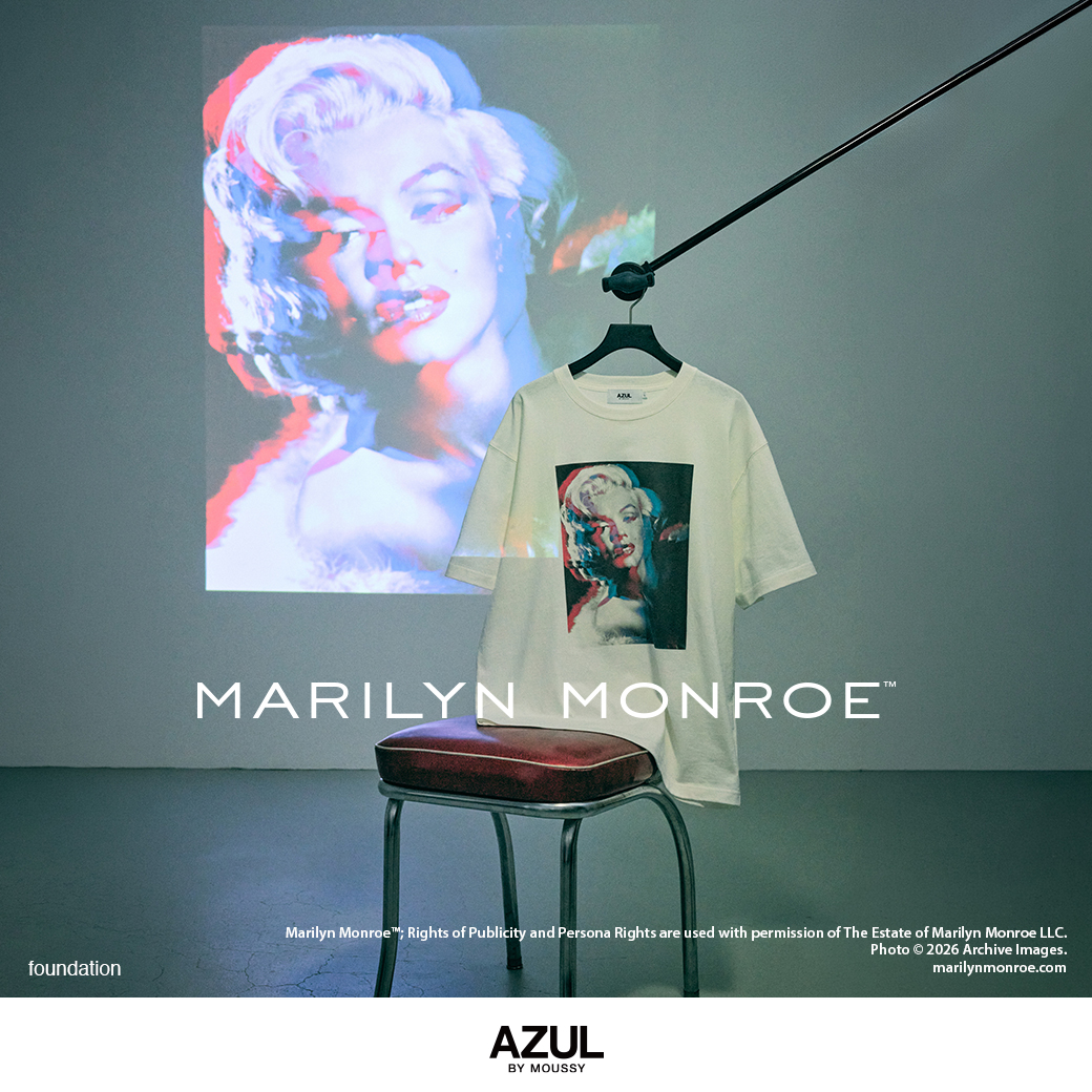 AZUL BY MOUSSYからマリリン・モンローの生誕100周年を記念したLimited