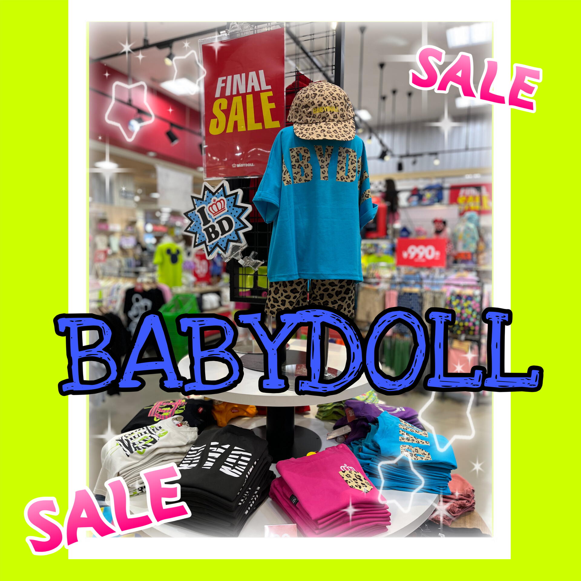 ☆ファイナルセール☆BABYDOLL☆｜ベビードール｜ショップニュース