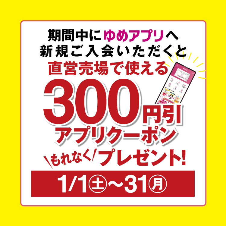 300円引アプリクーポン