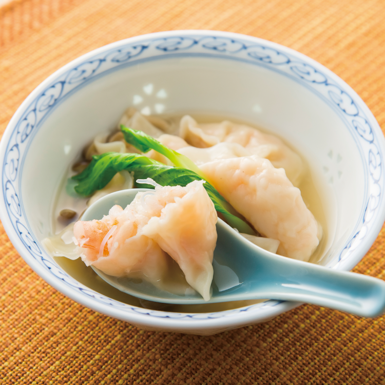 はるさめとれんこんのスープぎょうざ