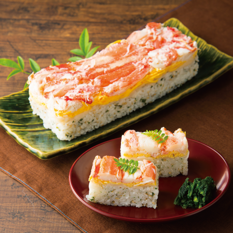 ずわいがにの押し寿司