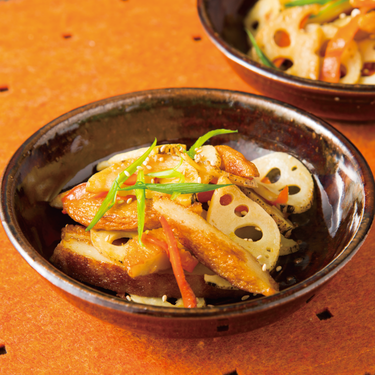 さつま揚げとれんこんのきんぴら