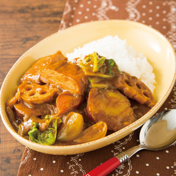 さつま揚げで冬野菜カレー