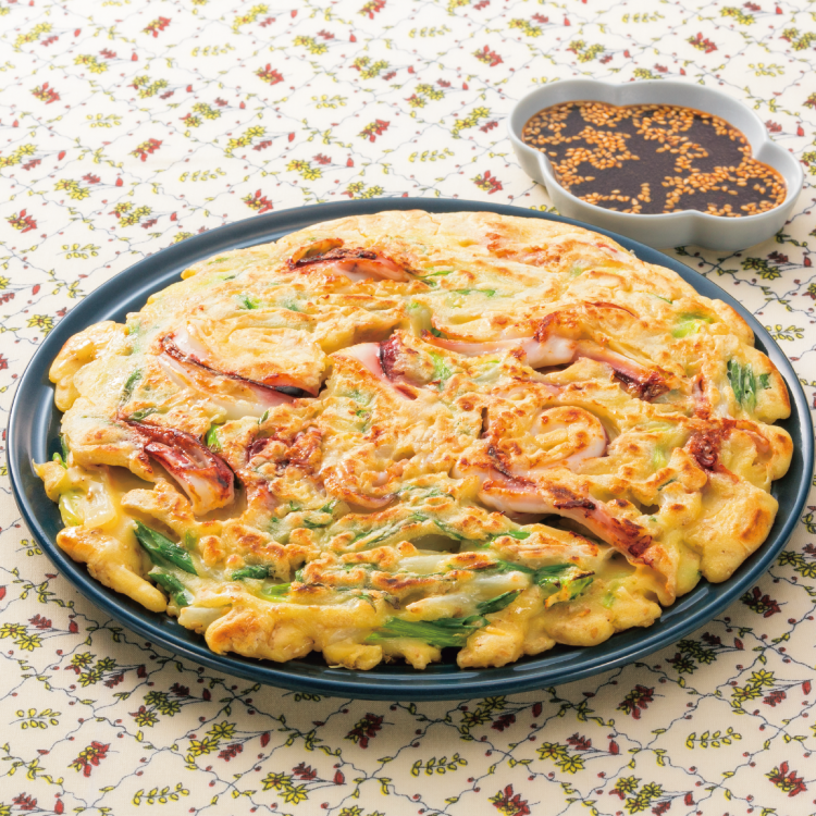 ながいもといかのシャキコリチヂミ