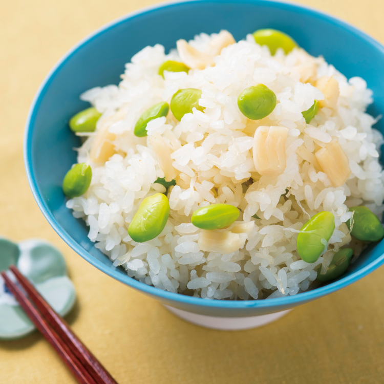 枝豆ほたてごはん