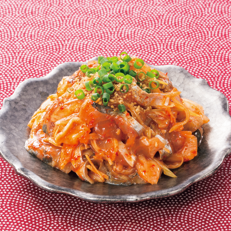 あじのキムチ和え