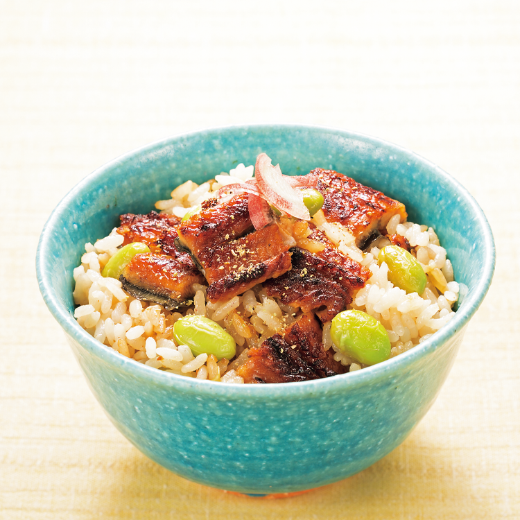 うなぎと枝豆の炊き込みご飯