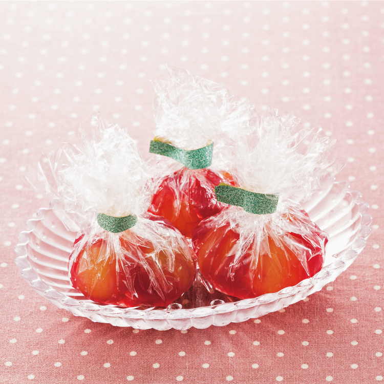 フレッシュぶどうとワインのゼリー