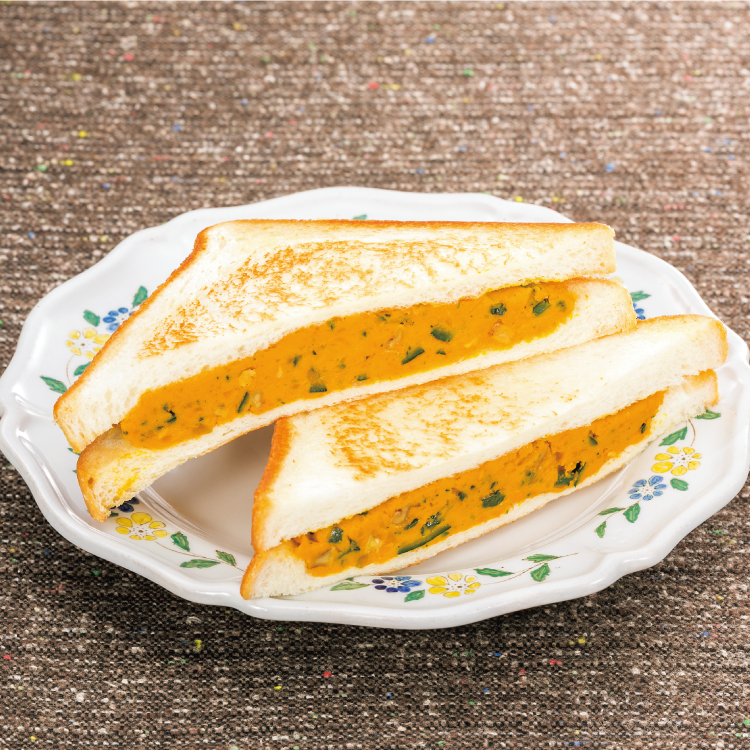 かぼちゃあんのトーストサンド