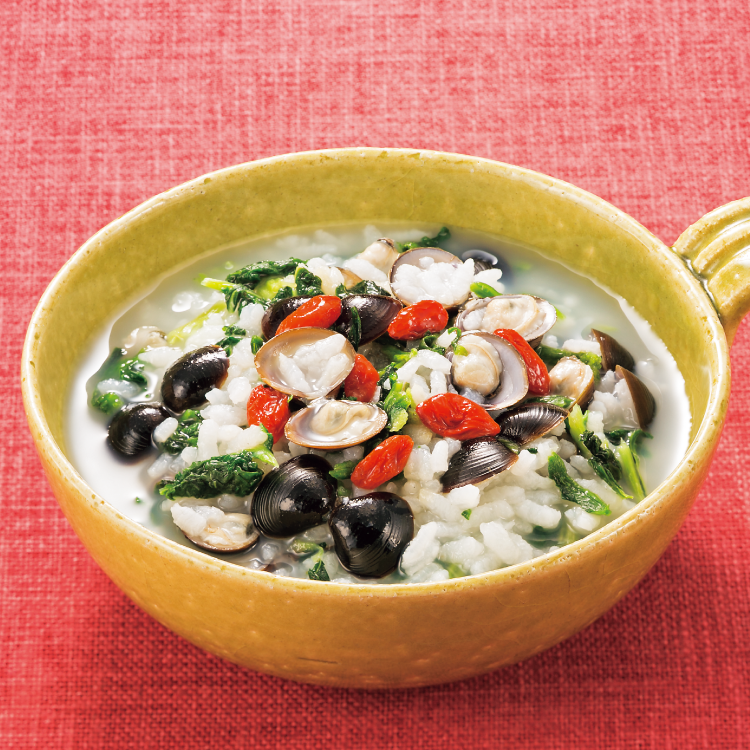 シジミ入り七草かゆ