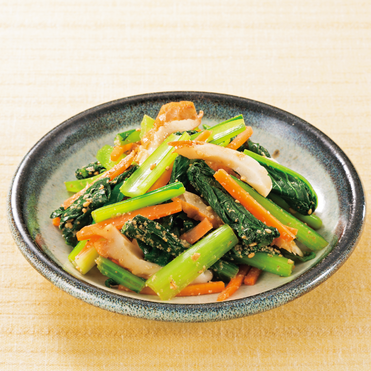 小松菜のからしごまあえ