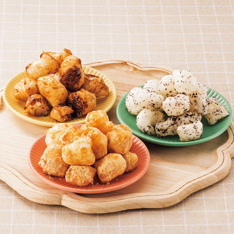 レンジでカリカリおかき