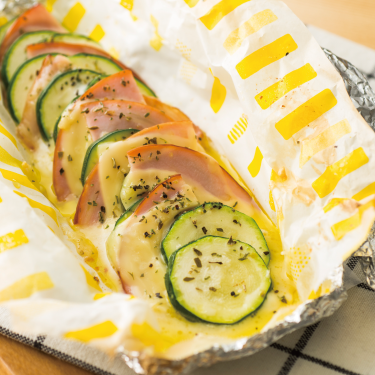 ズッキーニのハムチーズサンド