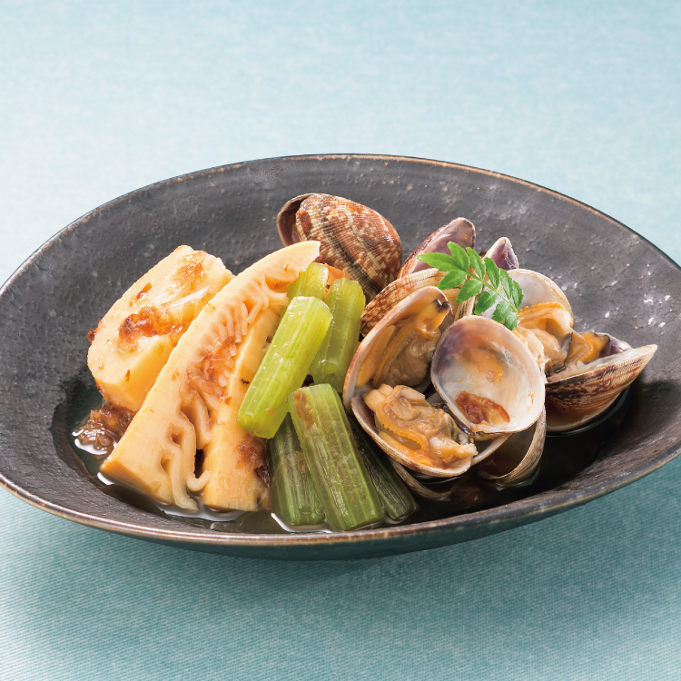 アサリとフキの土佐煮