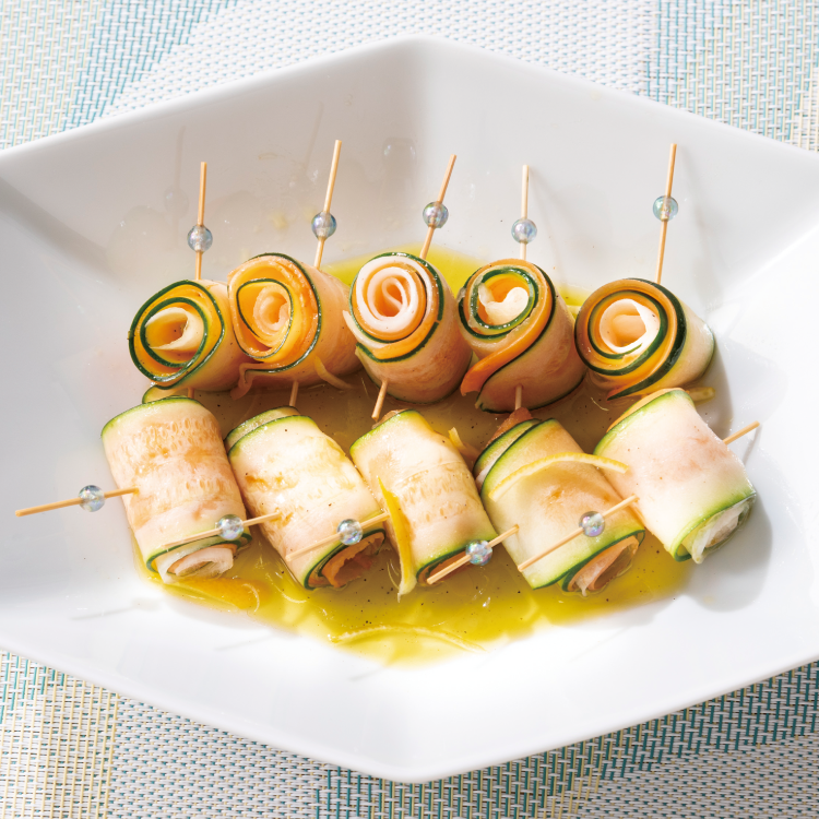 ズッキーニのレモンロールマリネ