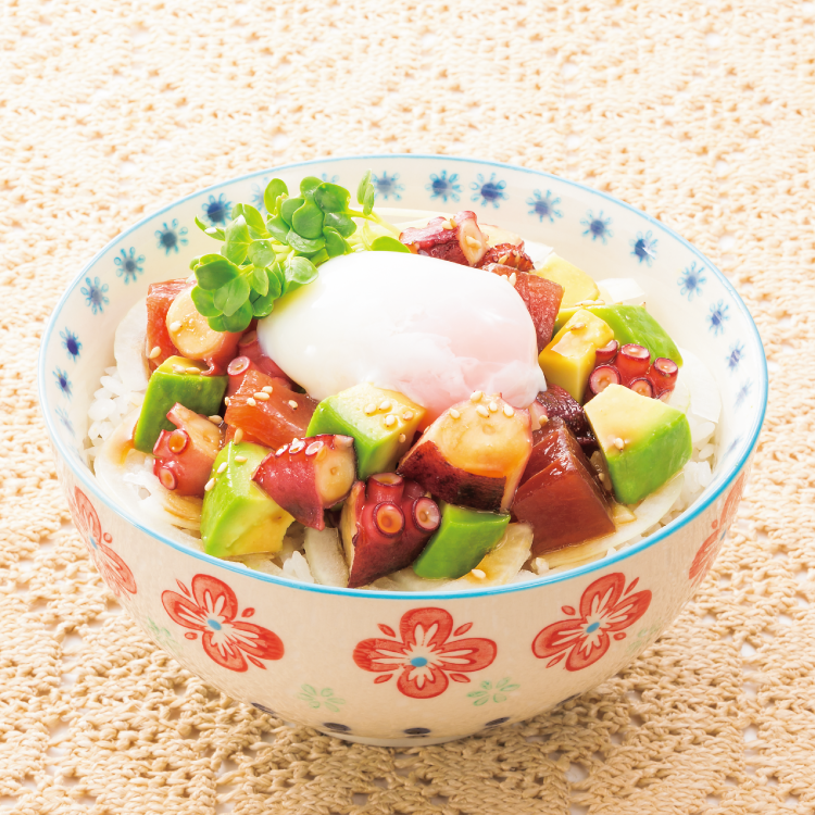 たこのポキ丼