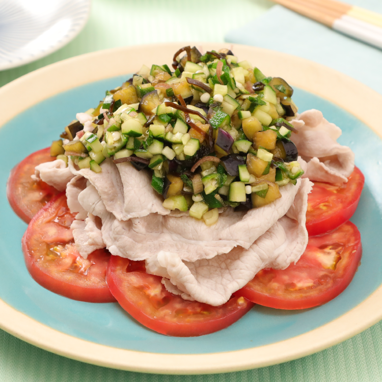 豚しゃぶの山形だしがけ