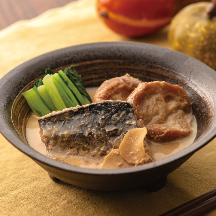 さばと油麩の利休煮