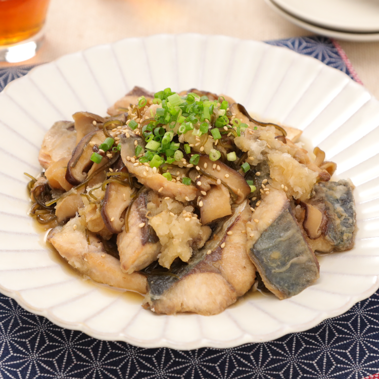 さっぱり☆さばときのこのみぞれ煮