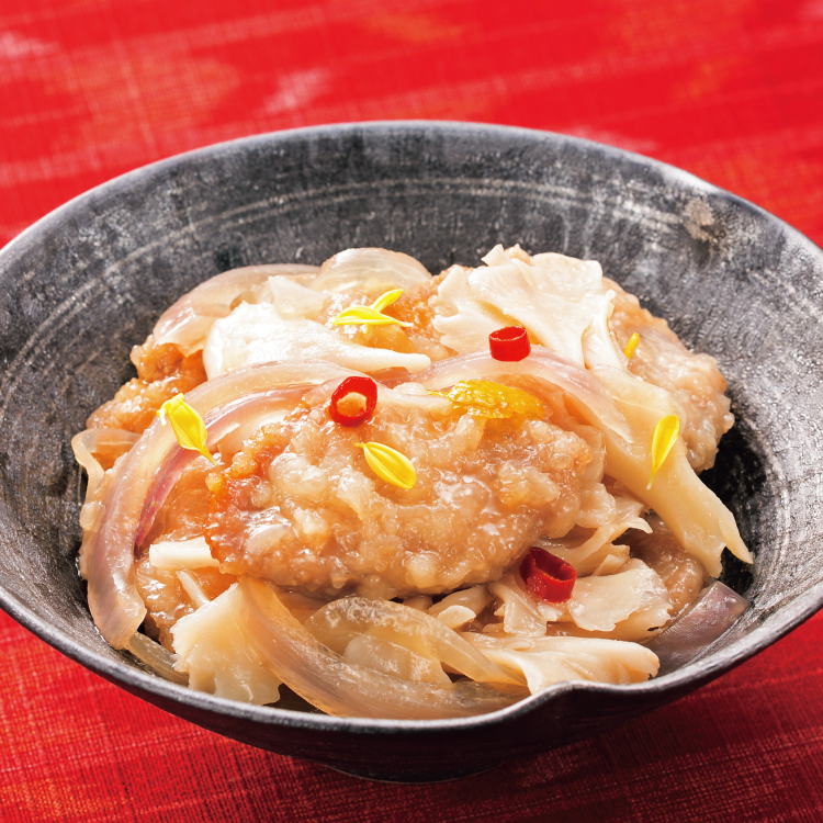 白まいたけと豚ヒレ肉のゆず南蛮