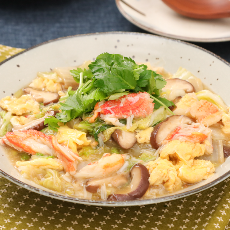 とろ旨♪白菜の 和風かに玉あんかけ