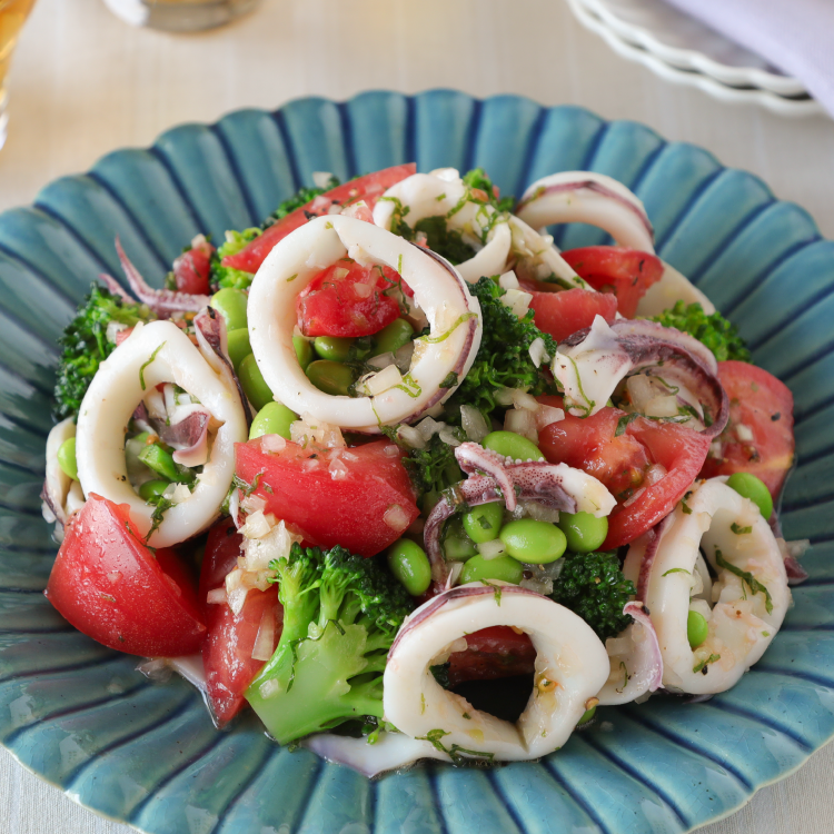 いかとカラフル野菜の和風マリネ