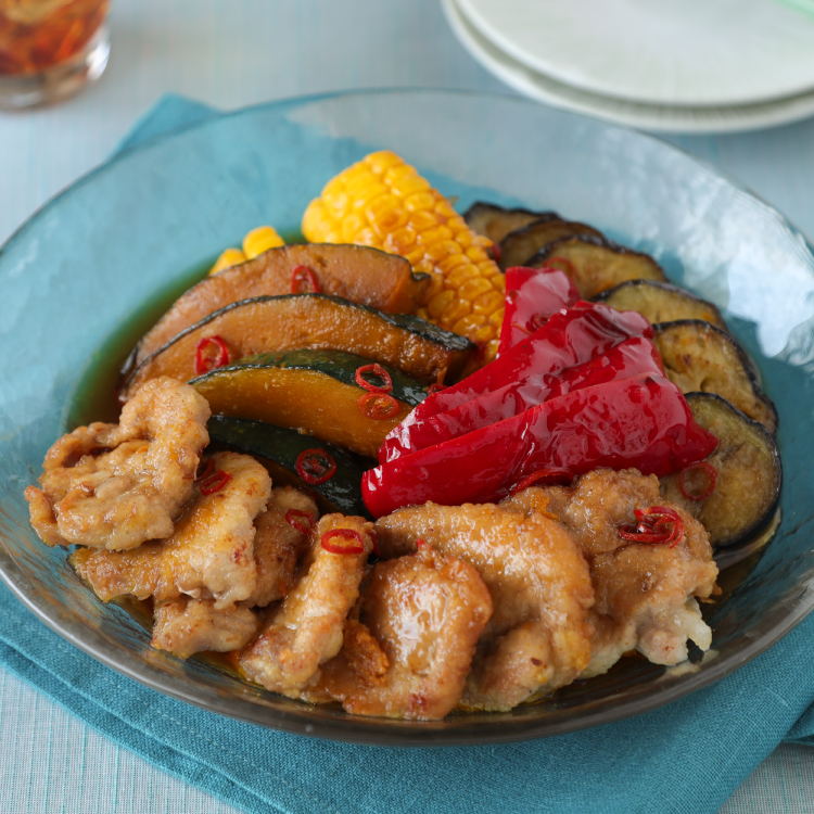 豚肉と夏野菜のさっぱり南蛮漬け