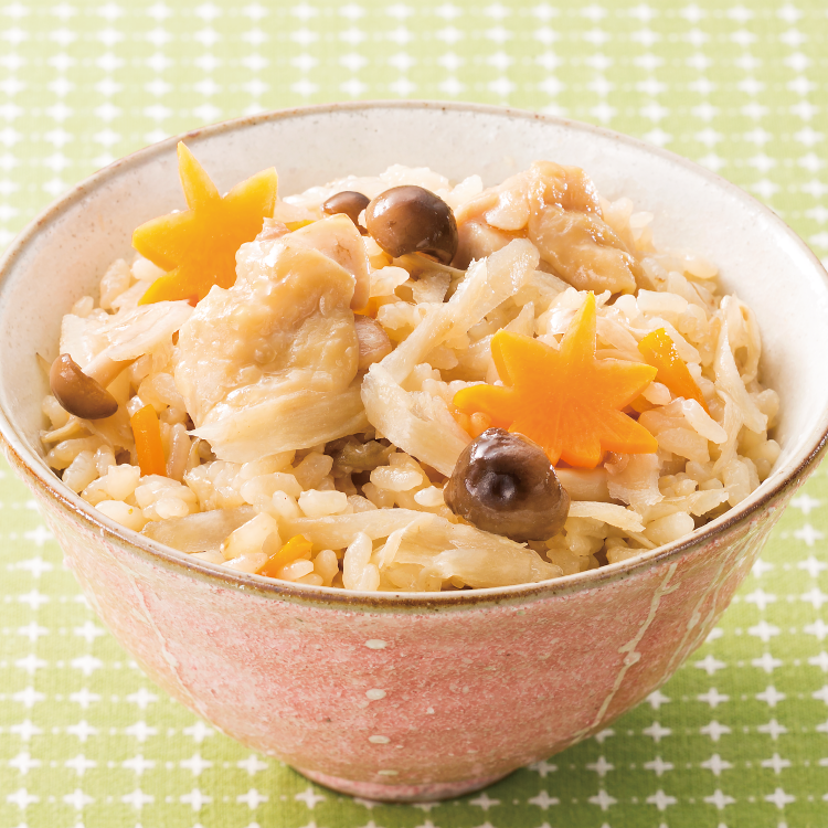 鶏ごぼうの炊き込みご飯