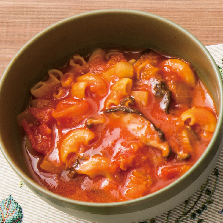 椎茸のまろやかミネストローネ