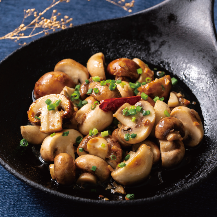 マッシュルームのナンプラー炒め