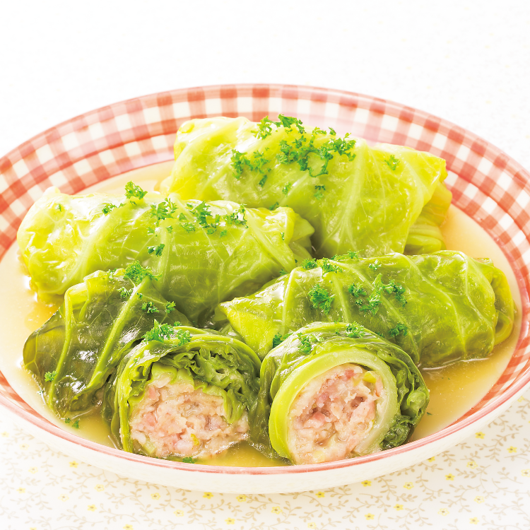 子どもと一緒にロールキャベツ