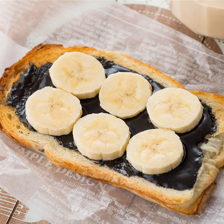 バナナ黒ゴマトースト